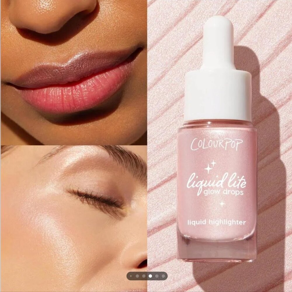 COLOURPOP SET OF LIQUID LITE GLOW DROPS - PETALITE & VENICE BLVD